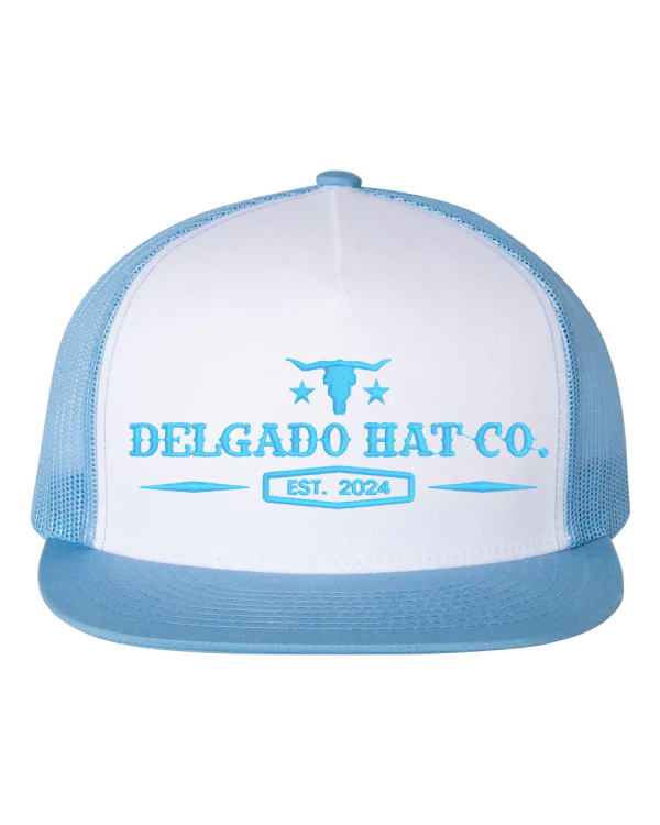 Blue/White Delgado Hat Co. Snapback