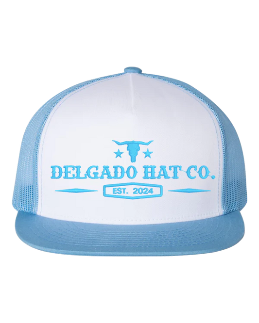 Blue/White Delgado Hat Co. Snapback